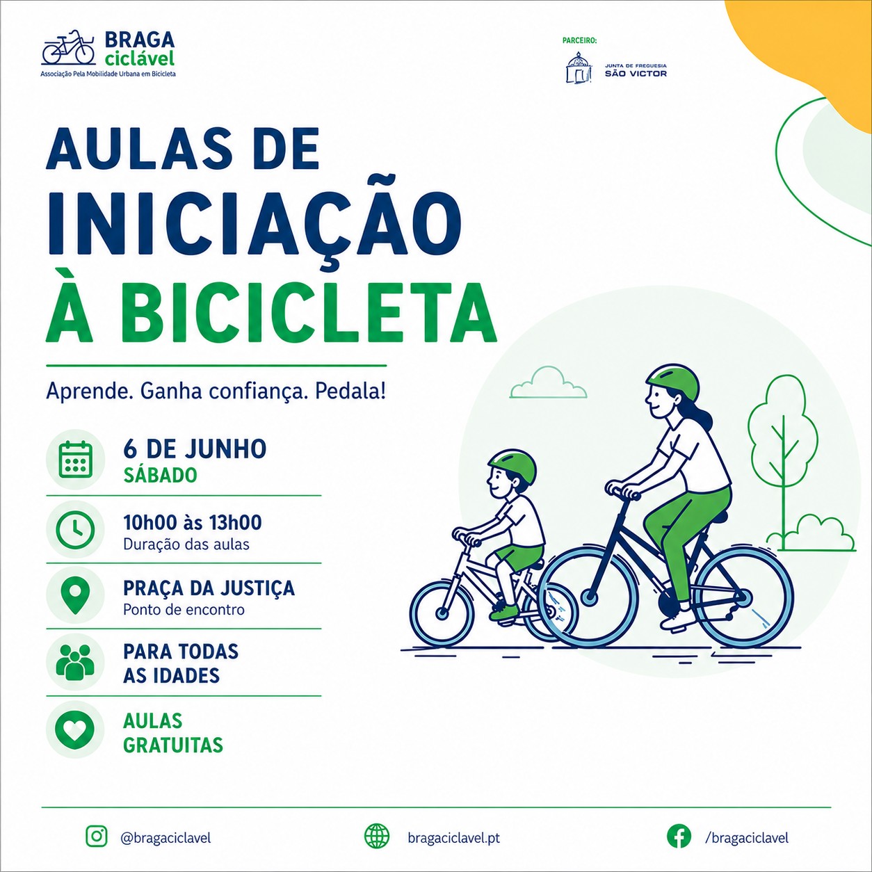 Aulas de Iniciação à Bicicleta