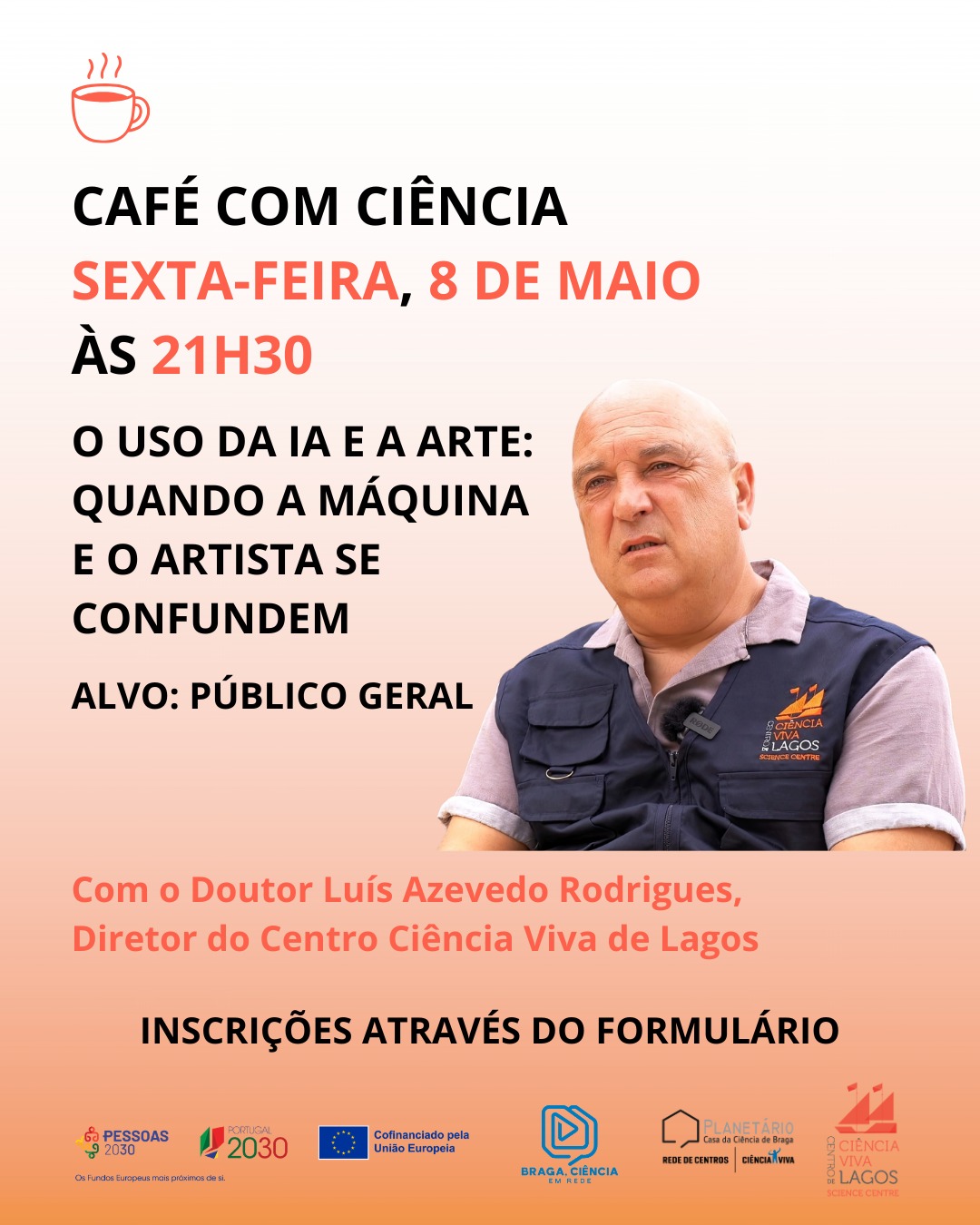 Café com Ciência - O uso da IA e a Arte: quando a máquina e o artista se confundem