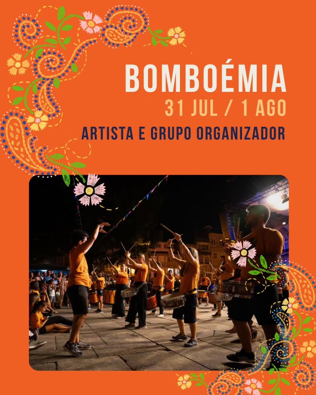 Bomboémia abrem o cortejo