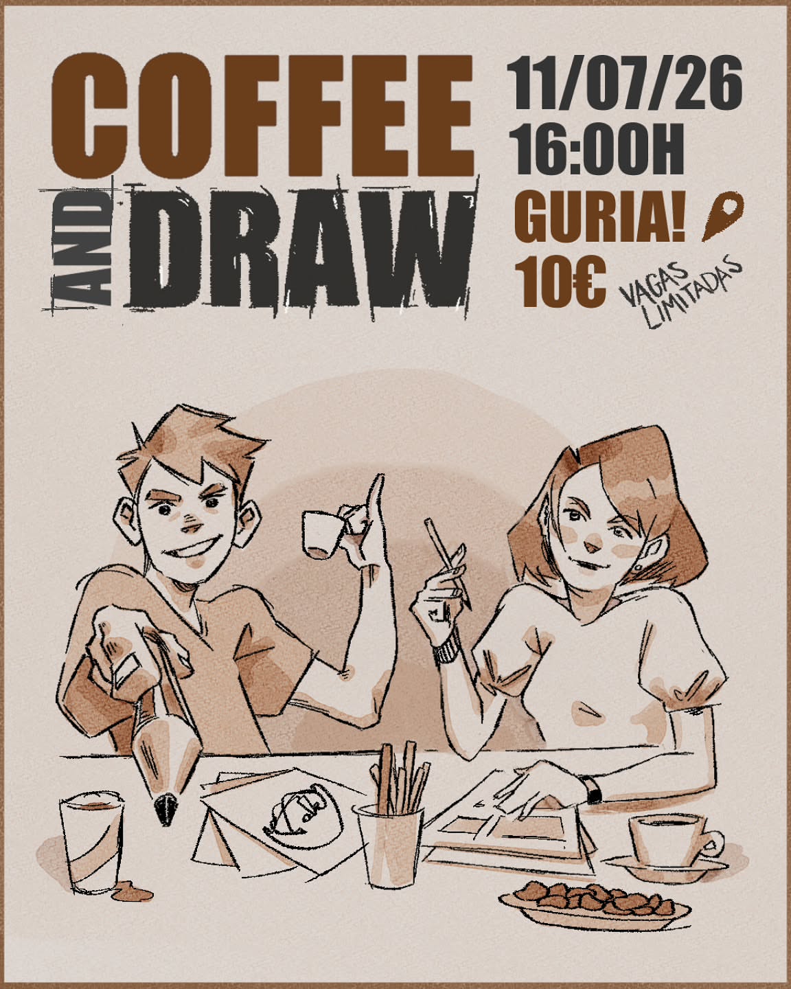 Desenho e Café — Tarde Descontraída
