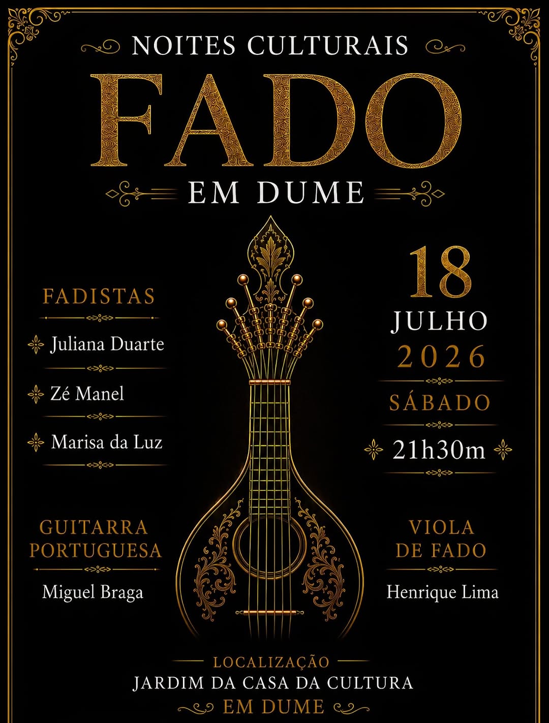 Juliana Duarte, Zé Manel e Marisa da Luz
