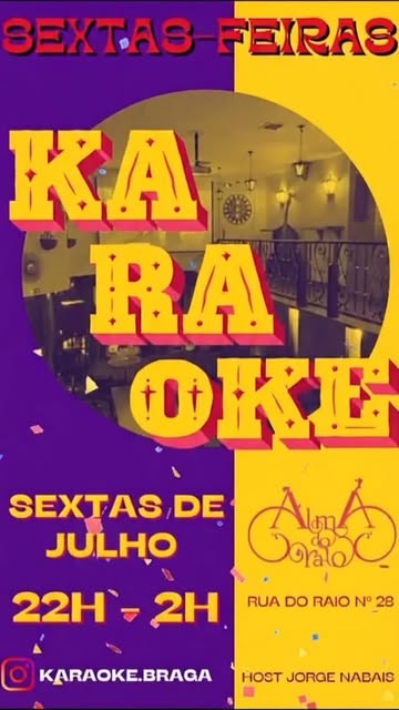 Noite de karaoke com Jorge Nabais