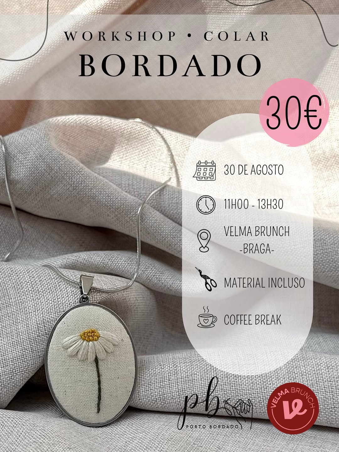 Workshop Colar Bordado