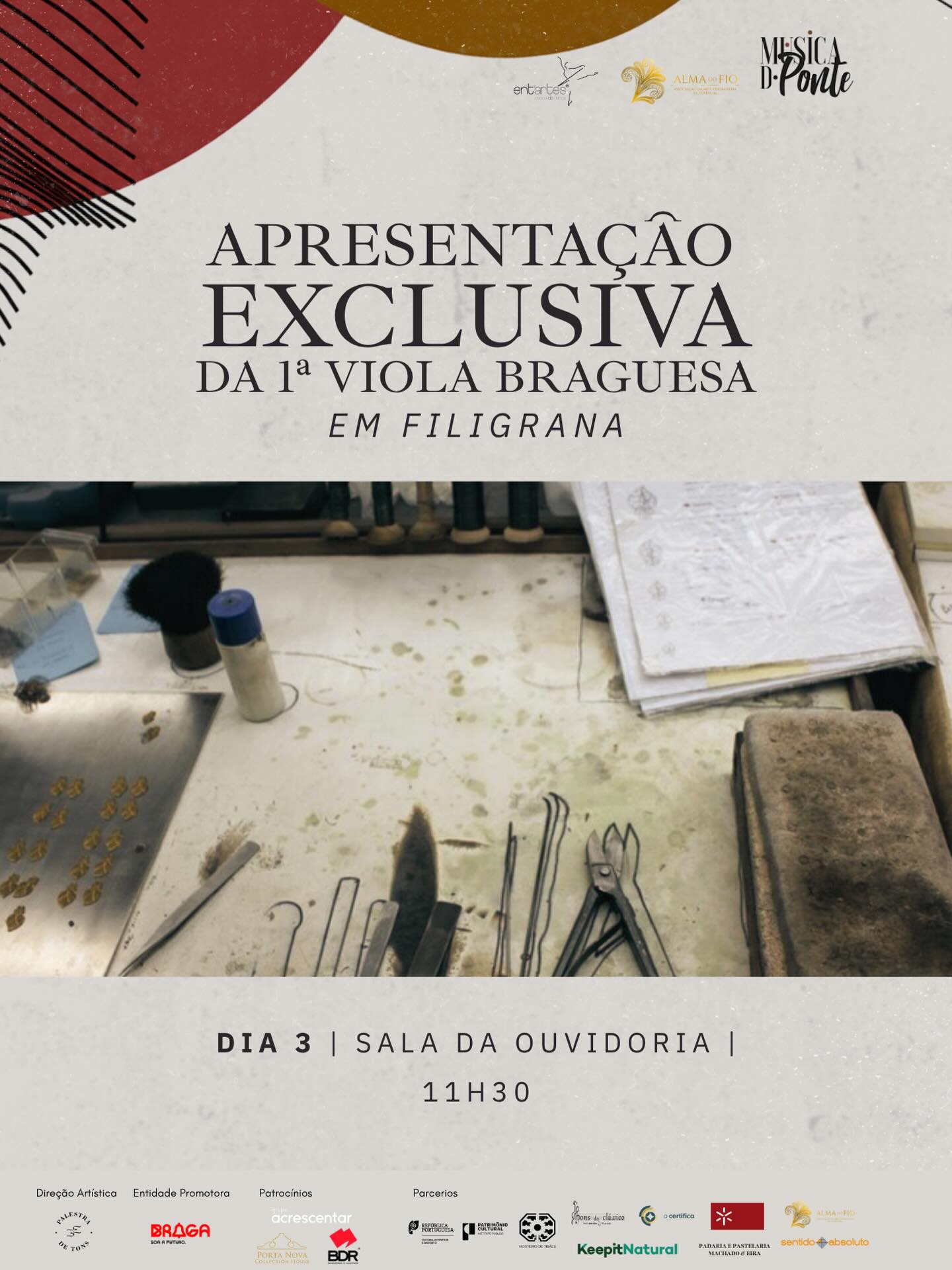 1.ª Viola Braguesa em filigrana