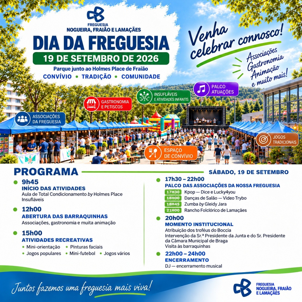 Dia da Freguesia — Atuações e Animação