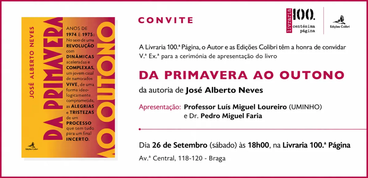 Apresentação do Livro 'Da Primavera ao Outono'