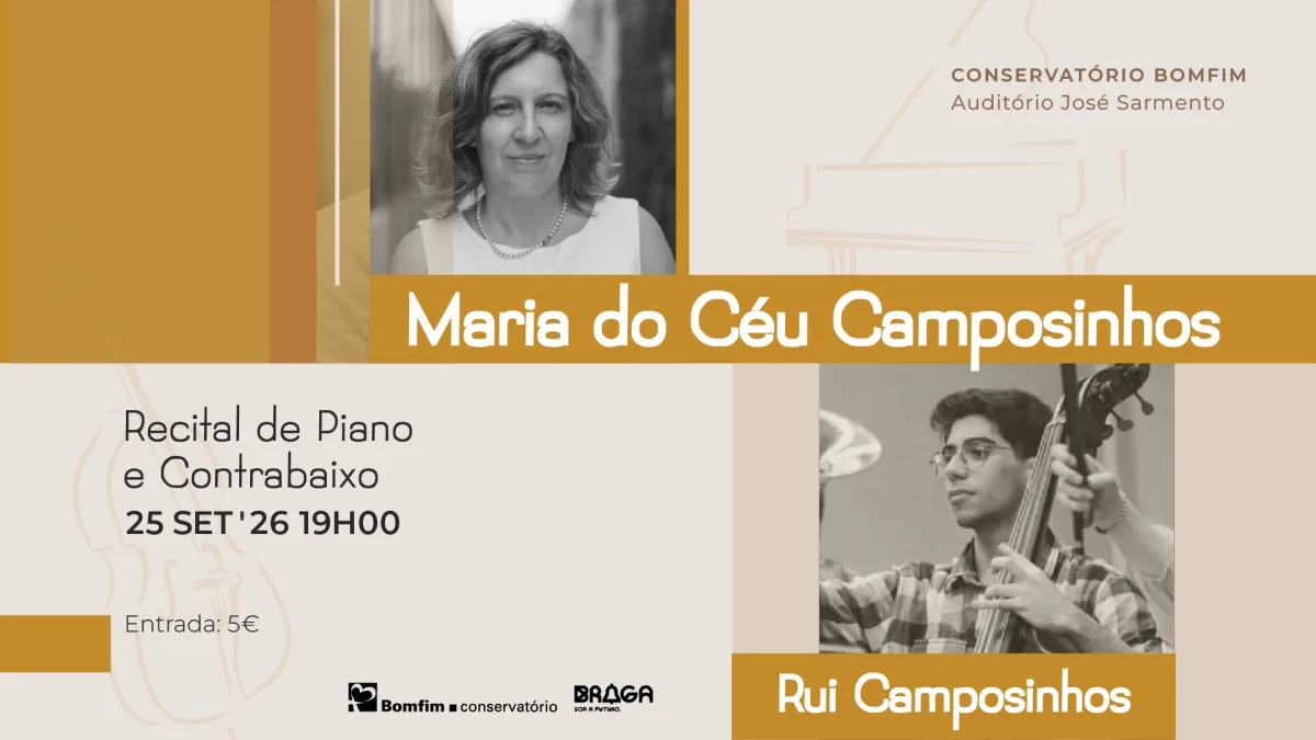 Maria do Céu Camposinhos e Rui Camposinhos – Recital de Piano e Contrabaixo